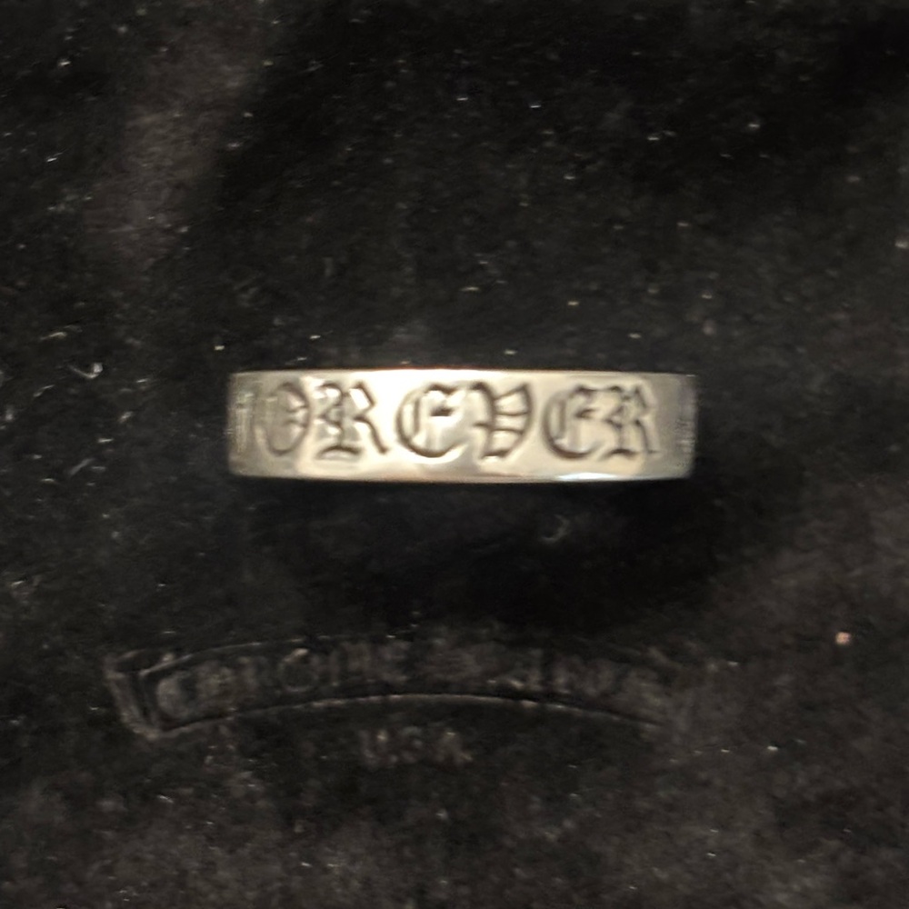 Chrome Hearts  Forever Sterling Silver Men's Ring 6mm size 100 - Picture 2 of 8